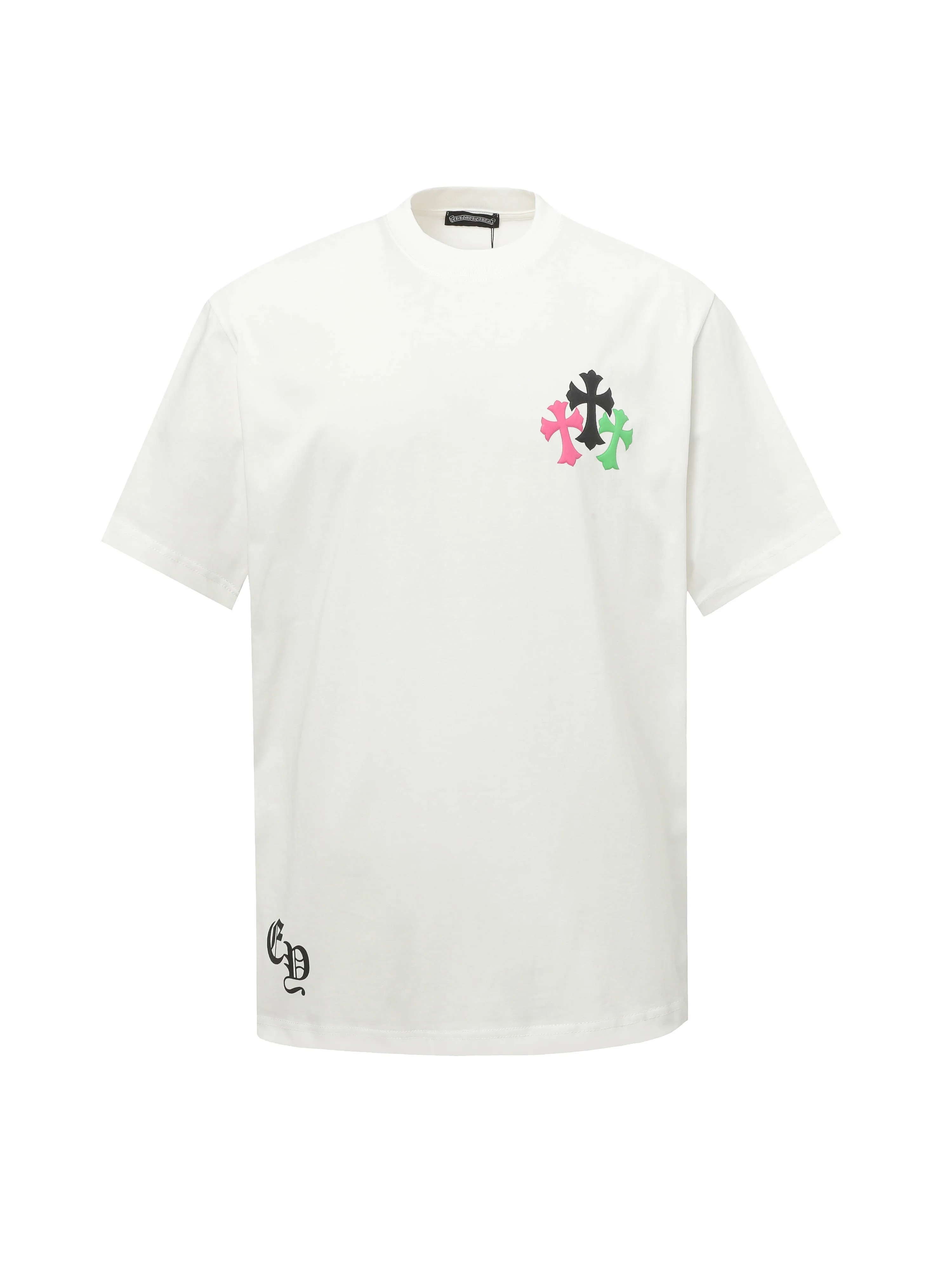 🅿️180 CHROME HEARTS/Chrome Heart CH foam printed short-sleeved T-shirt The fabric is made of 280g heavy combed cotton, customized with 32 count 1*1 threads, and washed twice for ready-to-wear. The fabric is comfortable and skin-friendly without any strange feeling. Custom-dyed fabric, with high textile density, good drape, and not easy to deform. The thick texture and tight spinning process will not affect the breathability of the fabric. The color saturation is very high. Imported digital direct-injection printing technology. A versatile and good-looking short-sleeve. The loose version covers the flesh and makes you look slimmer. It is the same style for men and women. It has three complete standards. Color: Black-White Size: XS-L